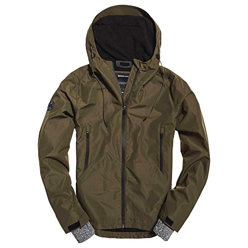 Superdry Elite Windcheater - Chaqueta con capucha para hombre (talla XL)