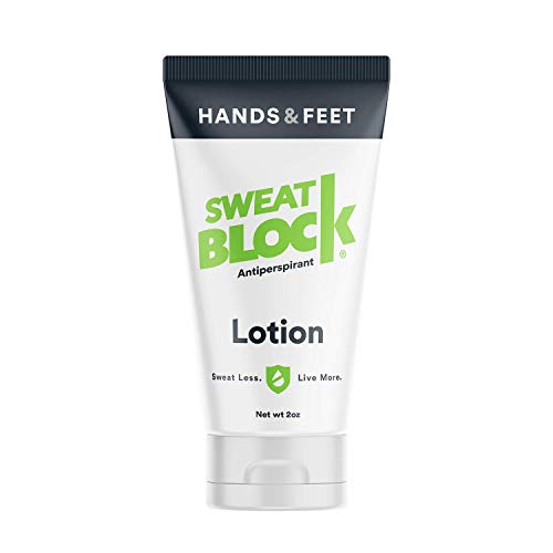 SweatBlock Loción antitranspirante para Manos y Pies,probado para reducir la sudoración excesiva,Reducir Manos y Pies de sudor y mal oliente Pies FDA para una loción anti sudor para las mujeres 50 ml