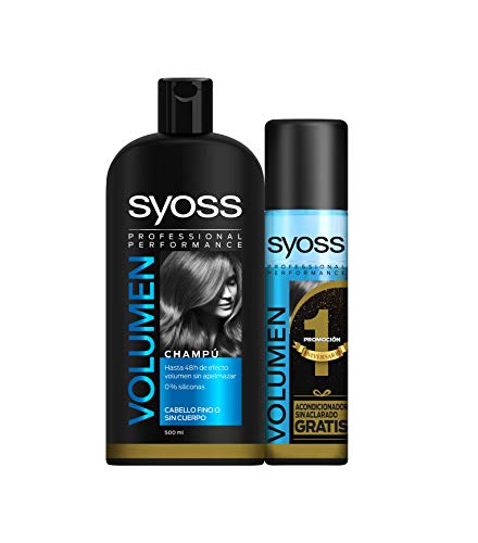 Syoss - Champú 500ml + Acondicionador Volumen 500ml