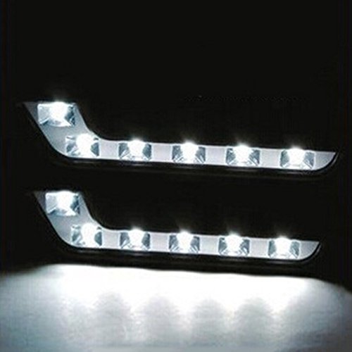 TABEN Mecedes-Benz - Lámpara de conducción para coche, 6 LED, 12 V, luz diurna, LED, luz antiniebla, Audi, BMW Mercedes Porsche Lexus (juego de 2 libras