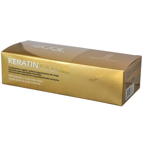 Tahe Botanic Keratin Gold Formas Ampollas con Oro Líquido y Keratina Pura, 10 x 10 ml