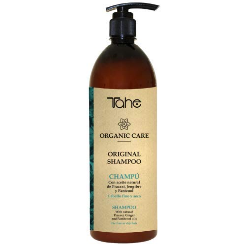 Tahe Organic Care Champú Original para Cabello Fino y Seco con Aceite Natural de Pracaxí, Jengibre y Pantenol, 1000 ml