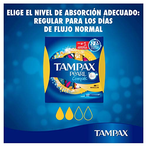 Tampax Compak Pearl Regular Tampón Con Aplicador 18 Unidades