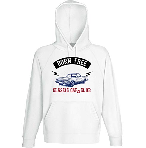 Teesandengines Chevrolet el Camino 1966 Born Free Classic Car Club Sudadera con Capucha Size Xlarge