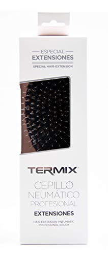 Termix - Cepillo de pelo para extensiones. Mezcla de fibras naturales de jabalí y nylon flexible que no dañan la unión o fijación. Tamaño pequeño. Disponible en 2 tamaños.