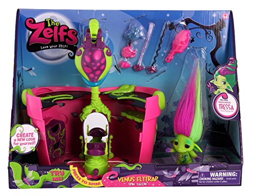 The Zelfs Venus Fly Trap Spin Salon- Salón de peluquería de Juguete