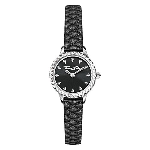 Thomas Sabo Mujer-Reloj para señora Rebel at heart Miniatura negro Análogo Cuarzo WA0328-203-203-19 mm