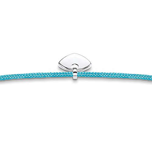 Thomas Sabo - Pulsera de Mujer "Little Secrets corazón", Plata de Ley 925, Azul Turquesa