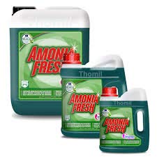 Thomil AMONIAFRESH Limpiador AMONIACADO Detergente Concentrado con extracto de amoniaco y Perfume Pino Fresh. Buen desengrasante e higienizante para la Limpieza de Superficies Lavables.Garrafa 4l