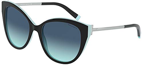 Tiffany Gafas de Sol T TF 4166 BLACK TURQUOISE/BLUE SHADED 55/18/140 mujer