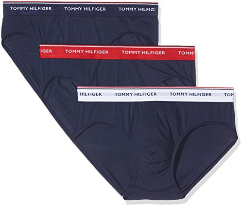 Tommy Hilfiger 3p Brief Braguita, Multicolor (Multi/Peacoat 904), X-Large (Pack de 3) para Hombre