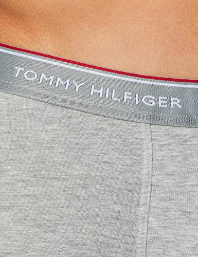 Tommy Hilfiger 3p Trunk Bóxer, Negro (Black/Grey Heather/White 004), Medium (Pack de 3) para Hombre