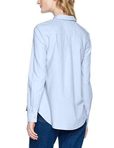 Tommy Hilfiger Original Light Oxford Blusa, Azul (Serenity 400), Large para Mujer