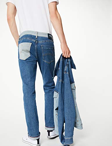 Tommy Jeans Hombre Tjm Scanton Heritage Slim Jeans, Azul (TJ DENIM COLORBLOCK 1A4), W34/L32