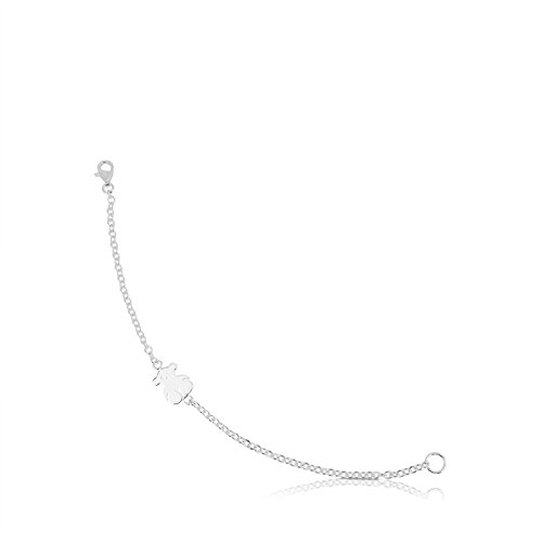 TOUS Pulsera cadena Mujer, Plata de Primera Ley - Largo 16 cm