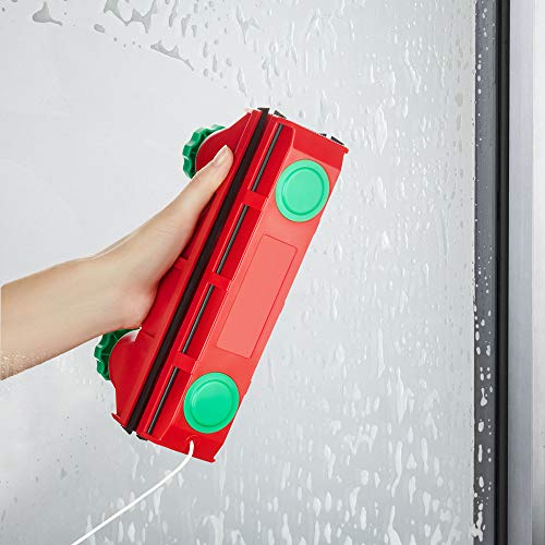 Tyroler Bright Tools - Limpiacristales Magnético The Glider D-4 - Limpiador de Ventanas para Interior y Exterior | Acristalamiento Simple, Doble o Triple 2-40 mm | Potencia de Imán Ajustable