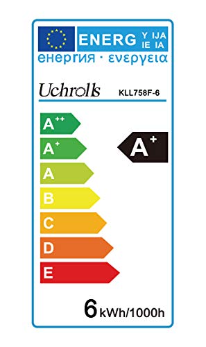 Uchorlls Bombilla de Filamento LED E27, 6W (equivalente a 60W), 700LM, Luz Cálida, No Regulable,E27 Edison Vintage Bombilla de Filamento Antiguo LED Bombilla de Decorativa, Pack de 5