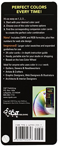 Ultimate 3-in-1 Color Tool 3rd Edition: * 24 Color Cards with Numbered Swatches * 5 Color Plans for Each Color * 2 Value Finders Red & Green * 816 Colors with Cmyk, Rgb & Hex Formula