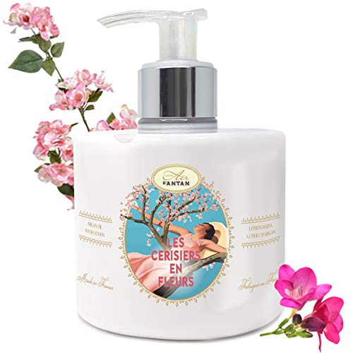 Un Air d'Antan - Loción para manos, gran formato, con dosificador, flores de cerezo, 300ml