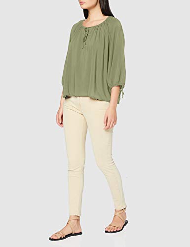 United Colors of Benetton Blusa Camisa, Verde (Oil Green 26k), X-Large para Mujer