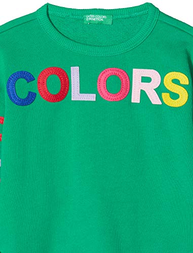 United Colors of Benetton Felpa Sudadera, Verde (Bright Green 108), 80/86 (Talla del Fabricante: 1Y) para Bebés