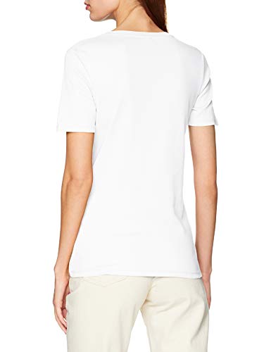 United Colors of Benetton T-Shirt Camiseta de Tirantes, Blanco (Bianco 101), Small para Mujer