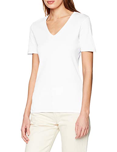 United Colors of Benetton T-Shirt Camiseta de Tirantes, Blanco (Bianco 101), Small para Mujer