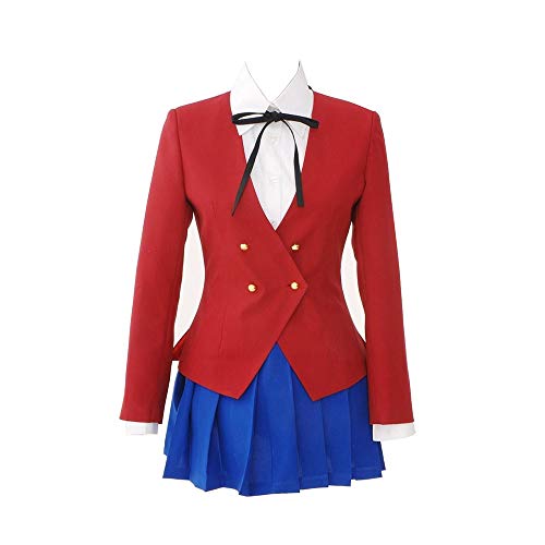 Updayday Aisaka Taiga Disfraz de Cosplay Uniformes Escolares Disfraz de Carnaval Disfraz de Navidad de Halloween para Mujeres niñas, Conjunto Completo.