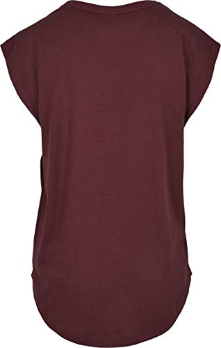 Urban Classics T-Shirt Ladies Basic Shaped tee Camiseta, Cherry, 5XL para Mujer