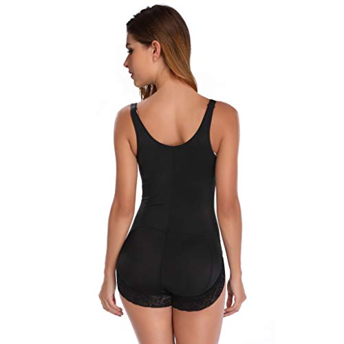 URIBAKY Fajas De Belleza Corporal Mujer Encaje Patchwork Sling Slimmer Corset Control Posparto Abdomen Levantar Caderas Ropa En Forma con Cremallera