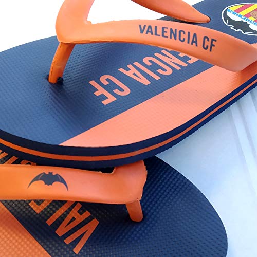 Valencia CF Chancla Naranja, Unisex Adulto, 39-40