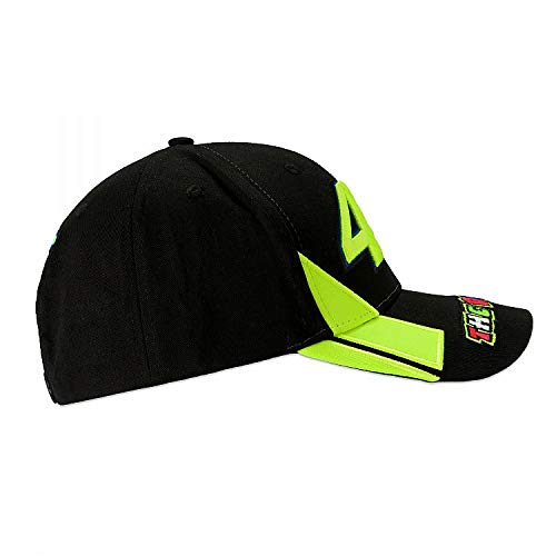 Valentino Rossi Vr46 Classic-Race, cap Hombre, Negro, Un tamaño