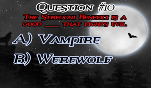 Vampires vs. Werewolves Quiz FREE