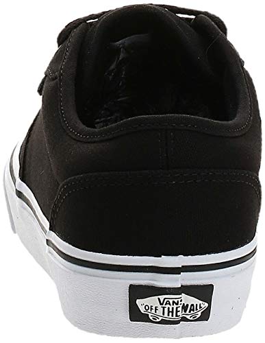 Vans Atwood, Zapatillas para Hombre, Negro (Black/White Canvas 187), 44.5 EU