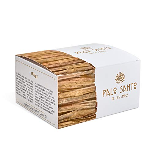 Varillas de incienso de palo santo original, madera selecta con resina natural, aroma ecológico, purificación peruana ancestral, 100 gramos