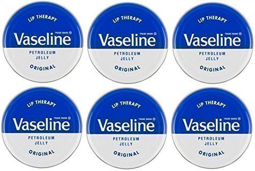 Vaselina para terapia labial 20 g, aloe vera, 6 latas.