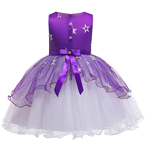 Vectry Niña Ceremonia Online Trajes De Halloween Vestidos De Niña De Fiesta Vestido Azul Niña Faldas De Tul para Niñas Vestidos De Niñas Elegantes Vestidos Niña 6 Años Vestidos Vestido Morado