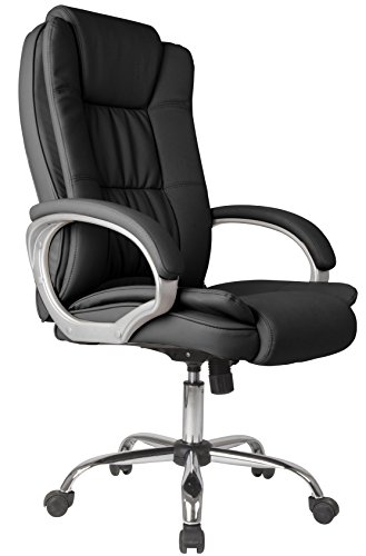 Venta Stock Confort 2 - Sillón de Oficina elevable y reclinable, Piel sintética, Color Negro