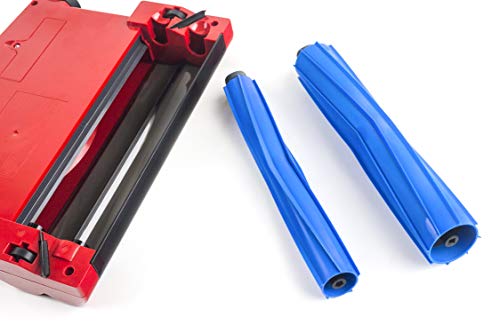 Vileda Quick & Clean - Escoba eléctrica inalámbrica y cepillo eléctrico con articulación flexible y 2 cepillos giratorios patentados, color rojo