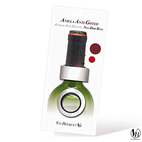 Vin Bouquet FIA 009 - Anillas Anti Goteo Acero Inoxidable Botellas Vino