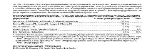 VISPURA® Ácido Hialurónico Puro + Coenzimas Q10, Alto Concentrado Cápsulas Vegano para una Cura de 2 Meses, Tamaño Molecular 500-700 kDa, sin Aditivos Innecesarios, Calidad Alemana