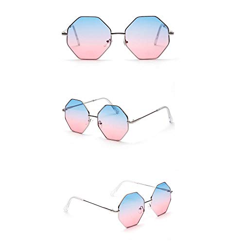 VJGOAL Mujer Vintage hexagonal Gafas de sol Moda Gafas Protección contra la radiación de la moda