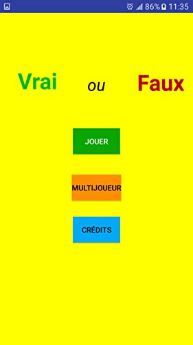 Vrai ou Faux Quiz