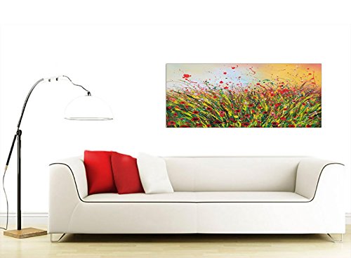 Wallfillers 1262 - Lienzo decorativo, diseño abstracto de flores