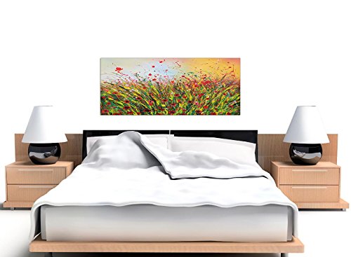 Wallfillers 1262 - Lienzo decorativo, diseño abstracto de flores