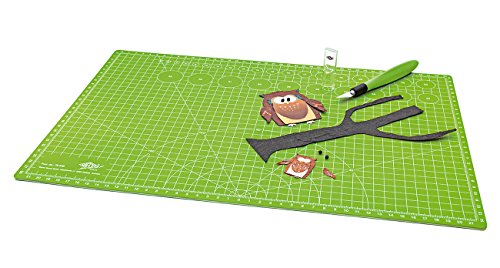 Wedo Cutting Mat - Esterilla para corte, 450 x 300 x 3 mm, color verde manzana