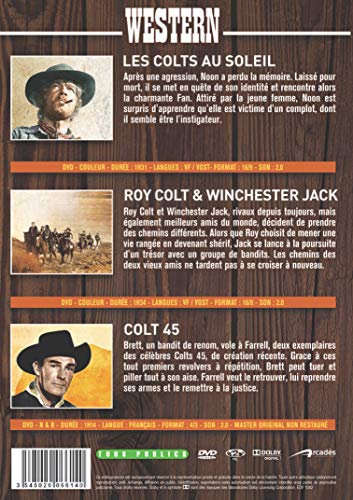 Western n° 1 - Coffret 3 films : Les colts au soleil +  Roy Colt & Winchester Jack + Colt 46 [Francia] [DVD]