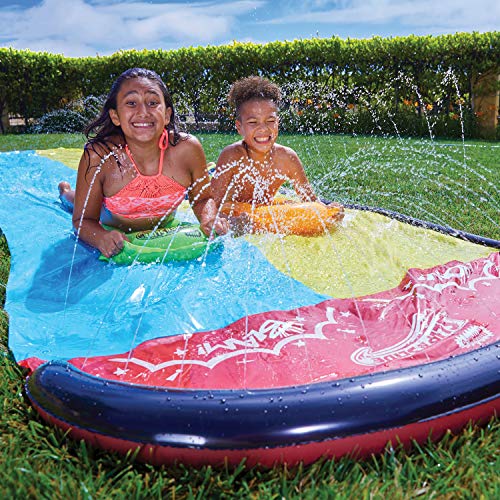 Wham-O-64120 Slip and Slide Double Wave Rider con boogies, Color Multicolor. (64120)