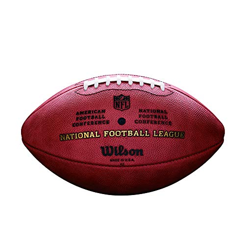 Wilson WTF1100 Pelota de fútbol Americano The Duke Balón Oficial de la NFL Cuero Horween para Jugadores y coleccionistas ambiciosos, Hombre, Marrón, Talla Única
