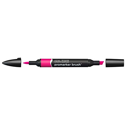 Winsor & Newton Rotulador BrushMarker, Magenta (M865), Rosa